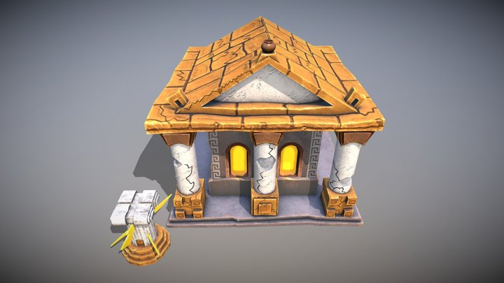 Greek - Roman Temples 3D Model