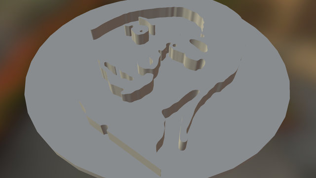 sandy cookie stamp 3D Model