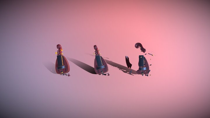 Hurdy-Gurdy (8#XYZ) 3D Model