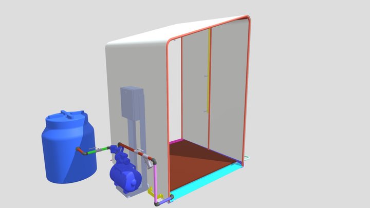Tunel Bajo Trafico 3D Model