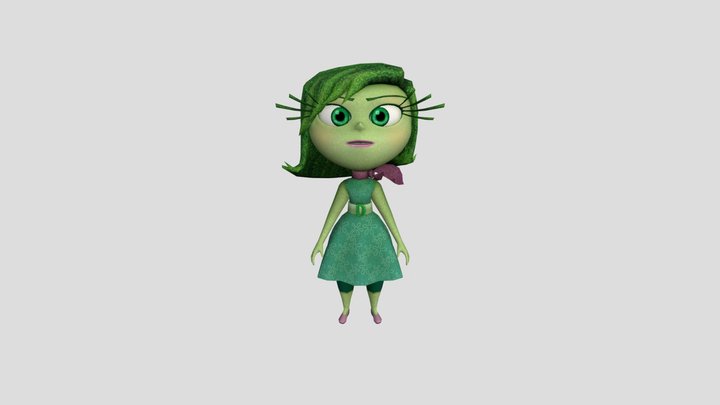 Disgust - Inside Out Thought Bubbles 3D Model