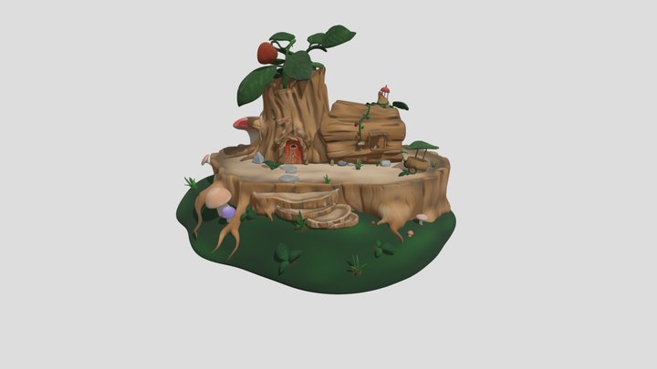 Sculpting Tree House Retake 3D Model