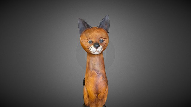 Wooden cat – Modelo 3D gratuito STL