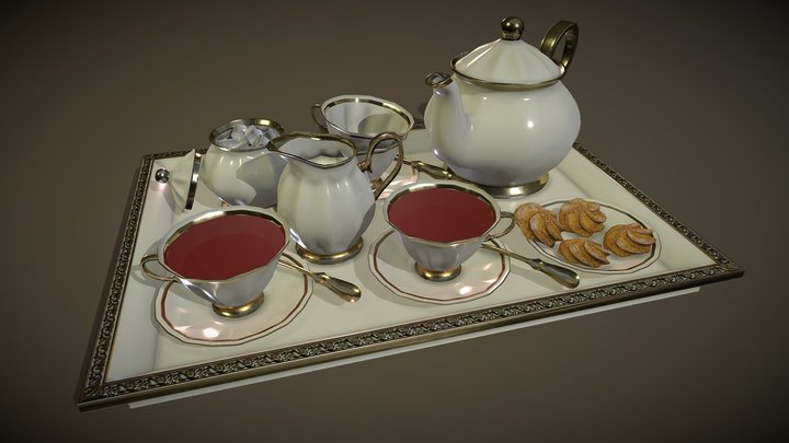 Tea_set 3D Model
