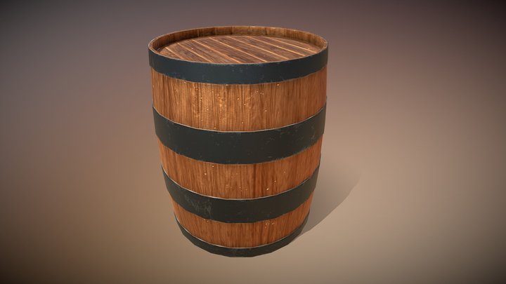 Barrel for Unreal 3D Model