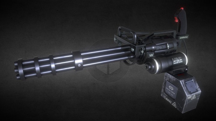 加特林机枪Gatling gun 3D Model