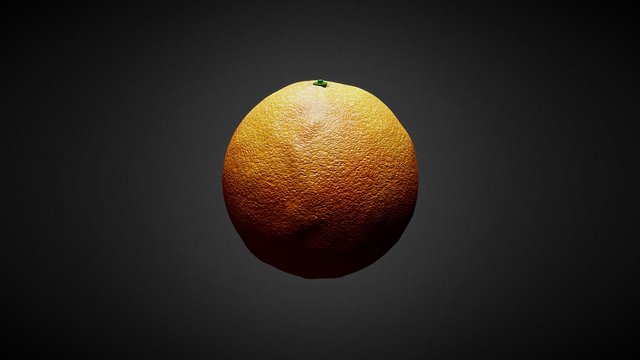 Realistic Orange 3D Model
