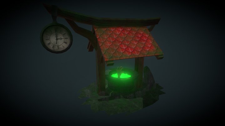 Worldskills 2023 Wishing Well 3D Model