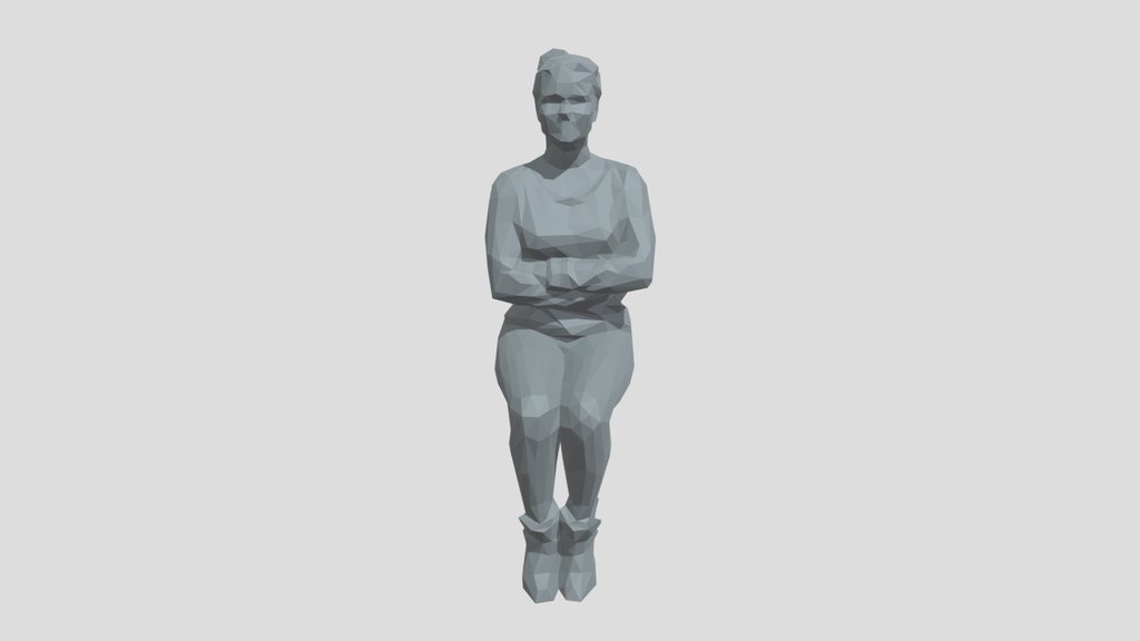 Lowpoly Female Sitting