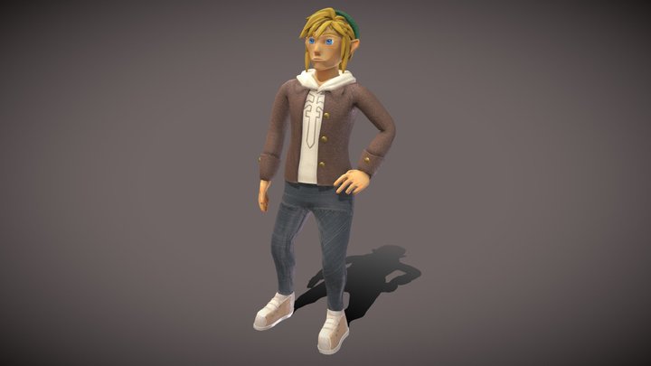 Character Texture and Model: Link BOTW 3D Model