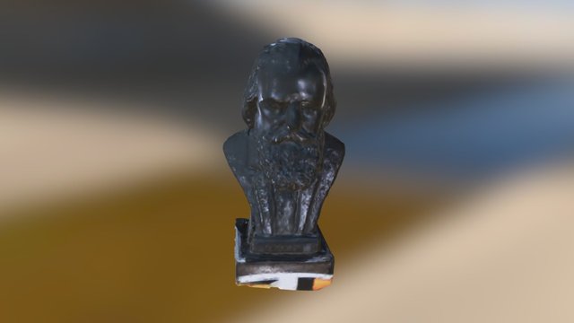 ESCANEADO BUSTO DE BRAHMS COLOR 3D Model