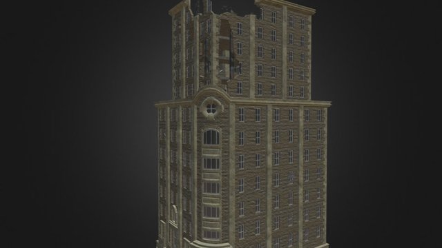 Derelict Building WIP 3D Model