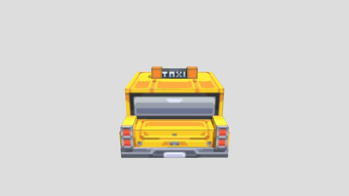 Minecraft taxi 3D Model