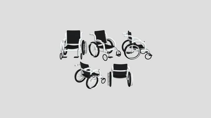 Wheelchair 3D Model