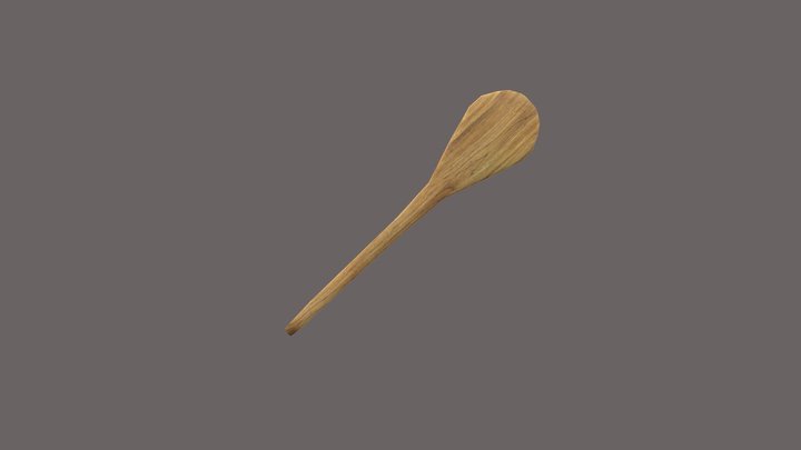 Wooden Cooking stick 3D Model