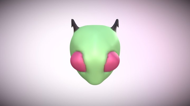 Head of Invader Zim 3D Model