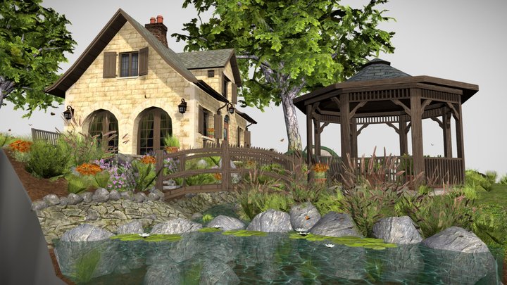 DAE Diorama - Grandma's House 3D Model