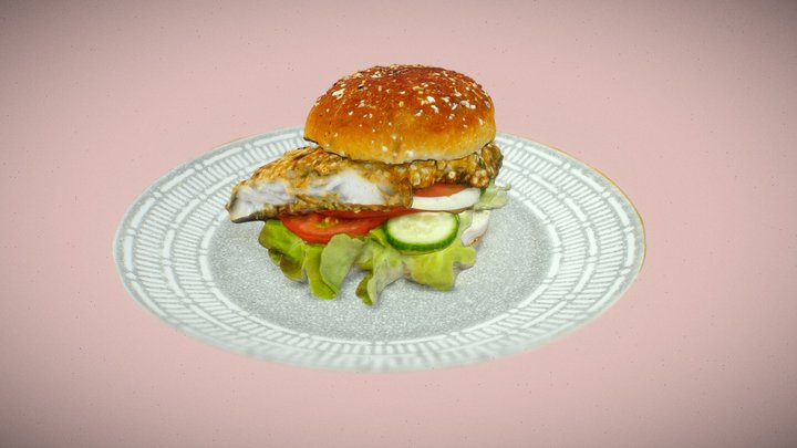 Zander-Burger 3D Model