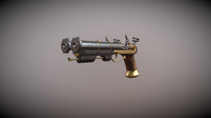 Flint Gun 3D Model