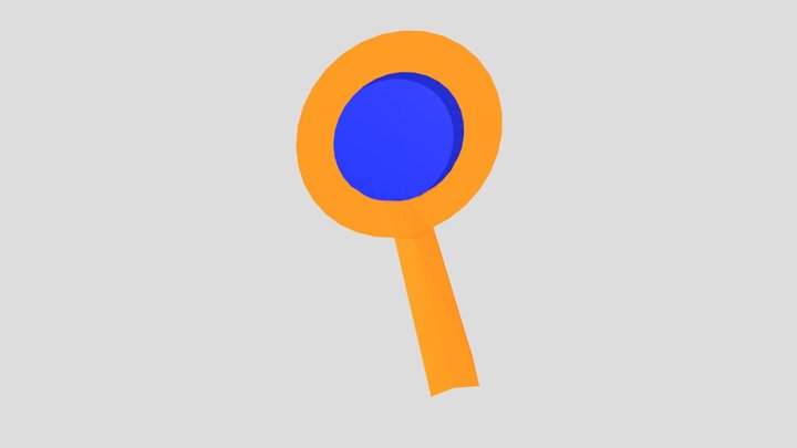 Lupa estilo blender 3D Model