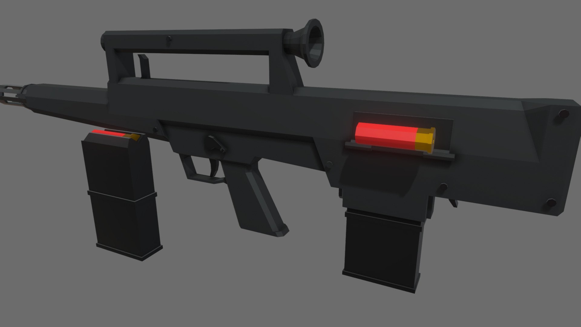 low-poly H&K CAWS - Download Free 3D model by D.U. [e250d33] - Sketchfab