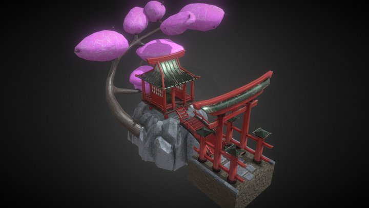 Japan Shrine 3D Model
