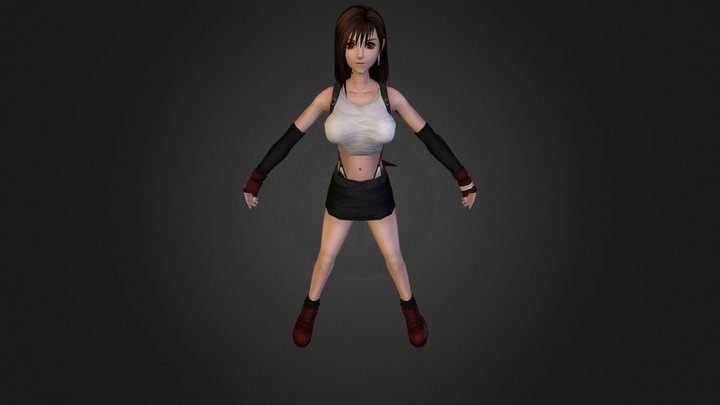 Custom Edited - Final Fantasy VII Customs - Tifa 3D Model