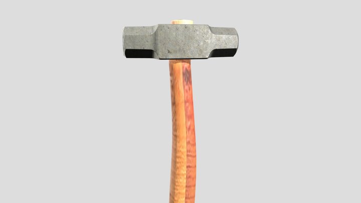 Construction Worker's Hammer 3D Model