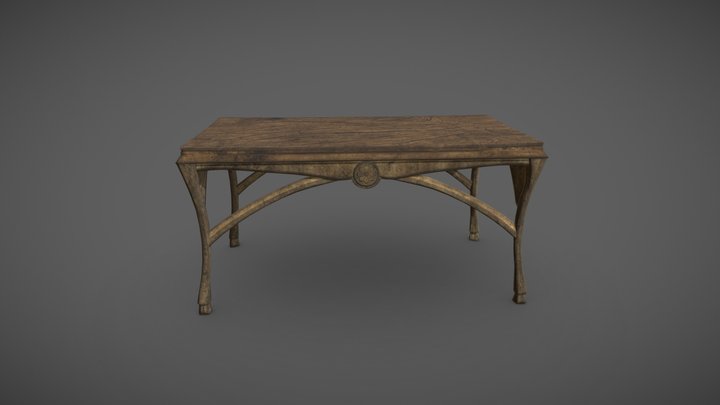 Art Noveau Table – Modello 3D gratuito STL