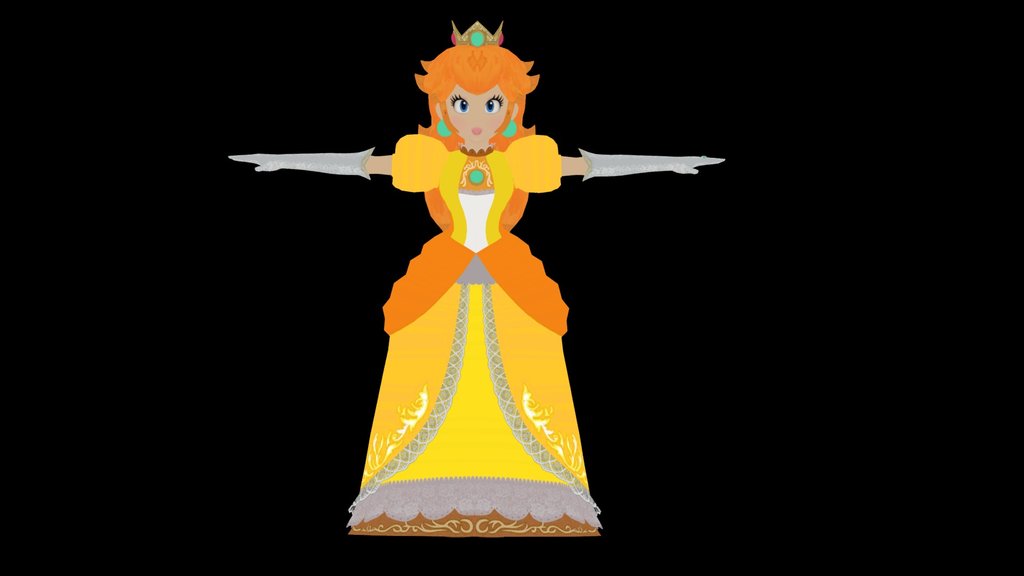 Peach Recolor Daisy (ssb4)