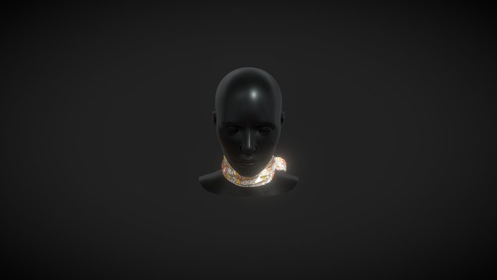 Animated scarf 3D Model