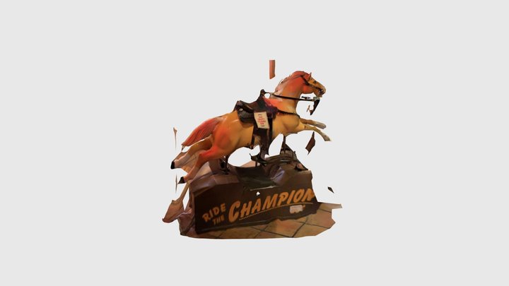 Casa Bonita rodeo horse 3D Model