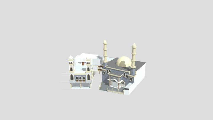 MADRASAH NURUL IKHLAS MENARA DIBUAT RAMPING 3D Model