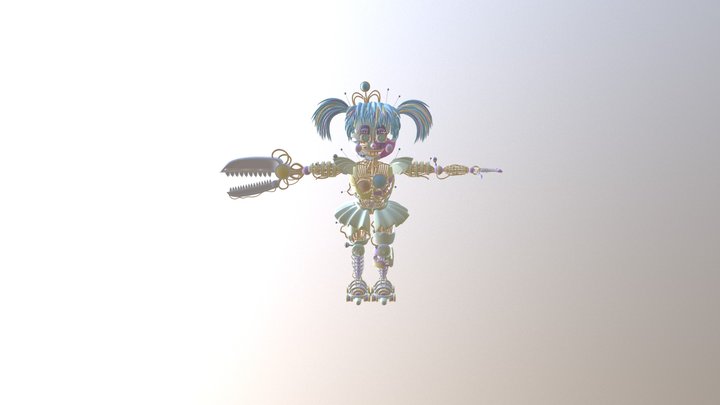 Scrap Baby (Tex are downloadable with the model) 3D Model