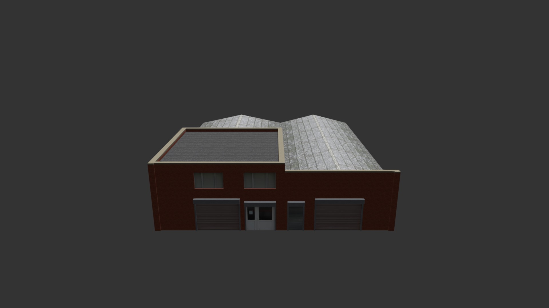 3D model Factory Building 26 - This is a 3D model of the Factory Building 26. The 3D model is about a house with a garage.