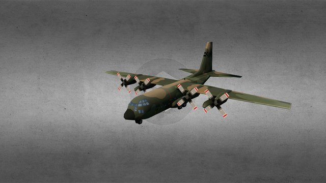C-130 Hercules 3D Model