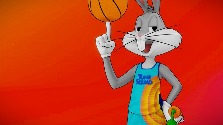 Bugs Bunny Tune Squad 3D Model