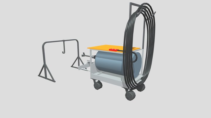 Steel processing machine mlx 3D Model