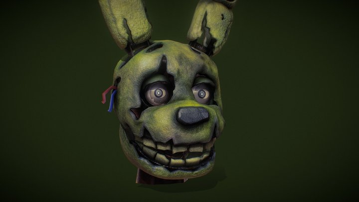 'Springtrap' head from Five Nights at Freddy's 3D Model