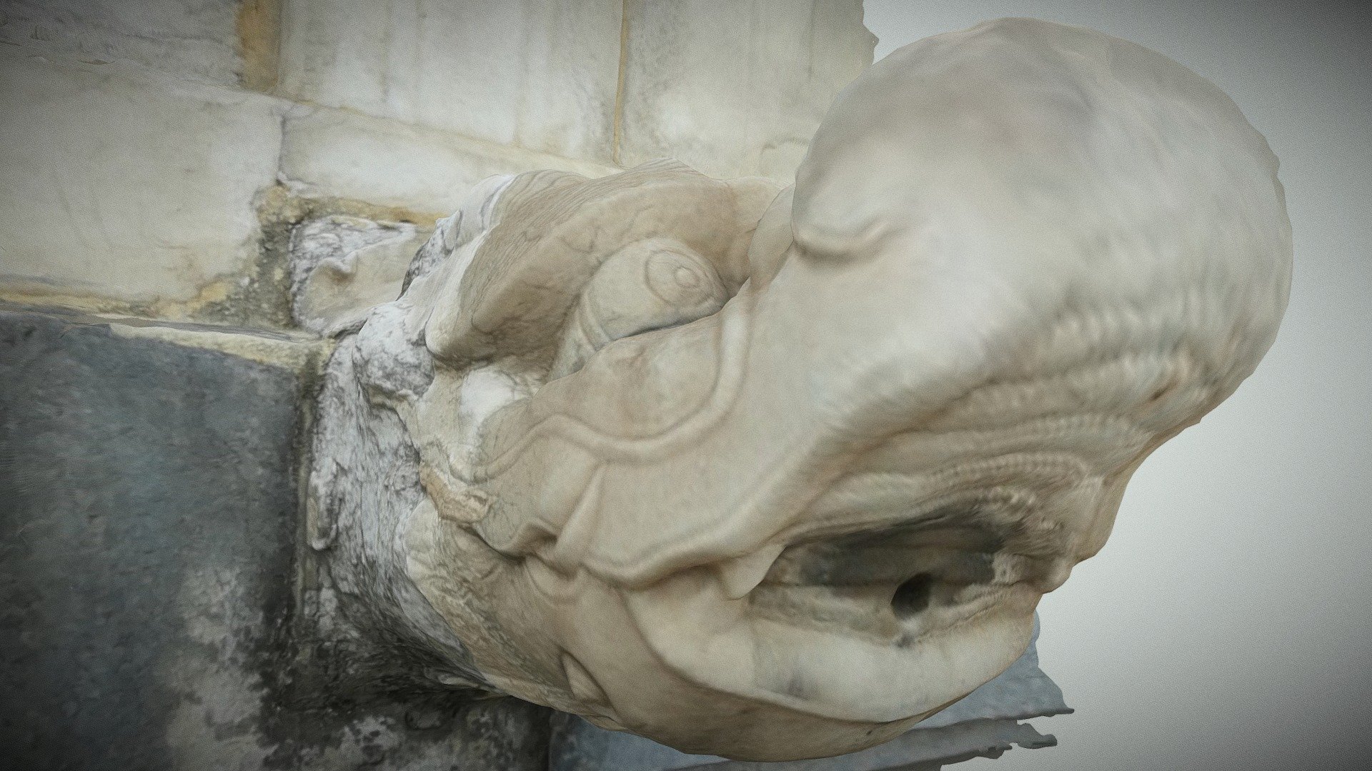 Dragon head rain outlet