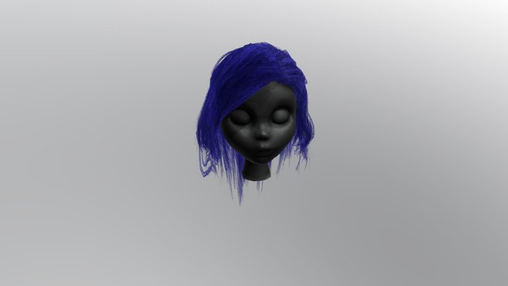 Game Hair- Leta 3D Model