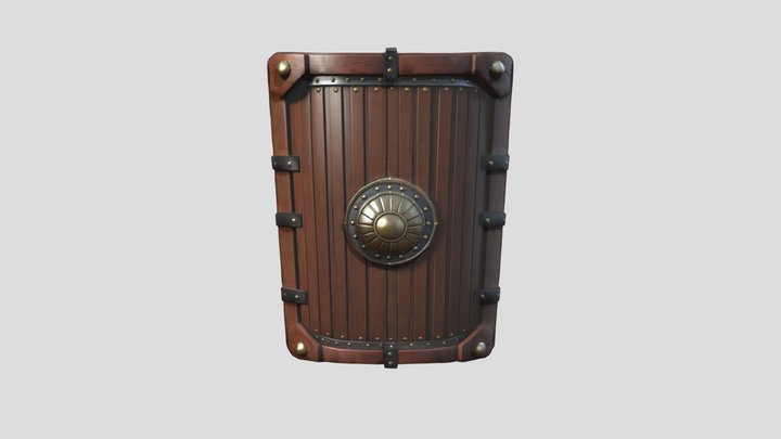 Wooden Shield (v1) 3D Model
