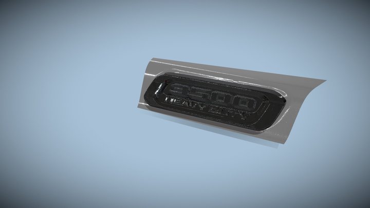 2022 Ram 3500 RH Hood Namplate – Modello 3D gratuito STL