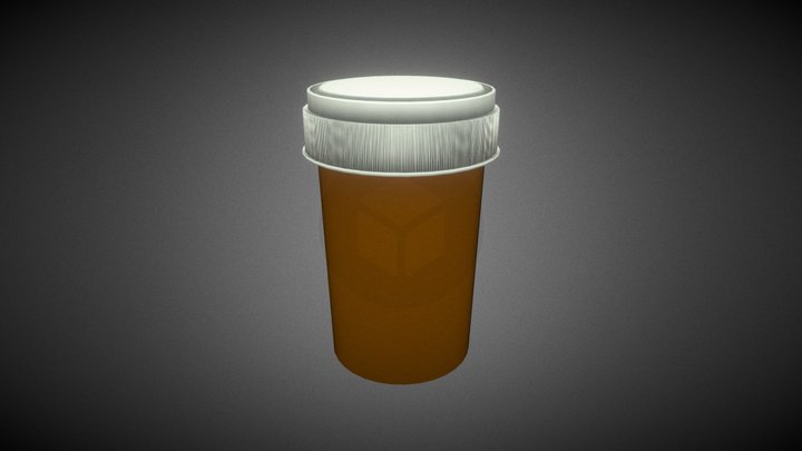 Blank Pill Bottle – Kostenloses 3D-Modell STL