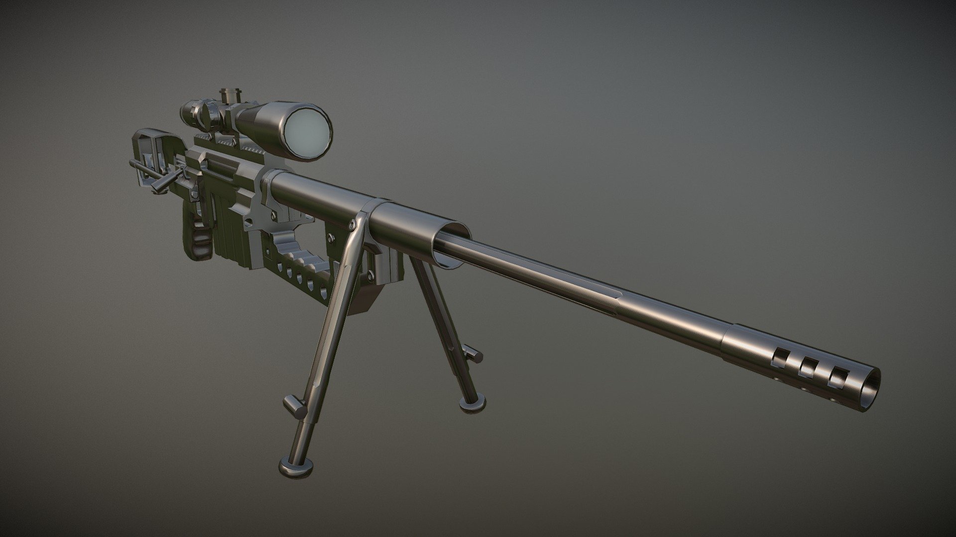 Barrett M82 - 3D model by danaran.