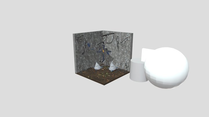 Nooks labirynth overgrown 3D Model