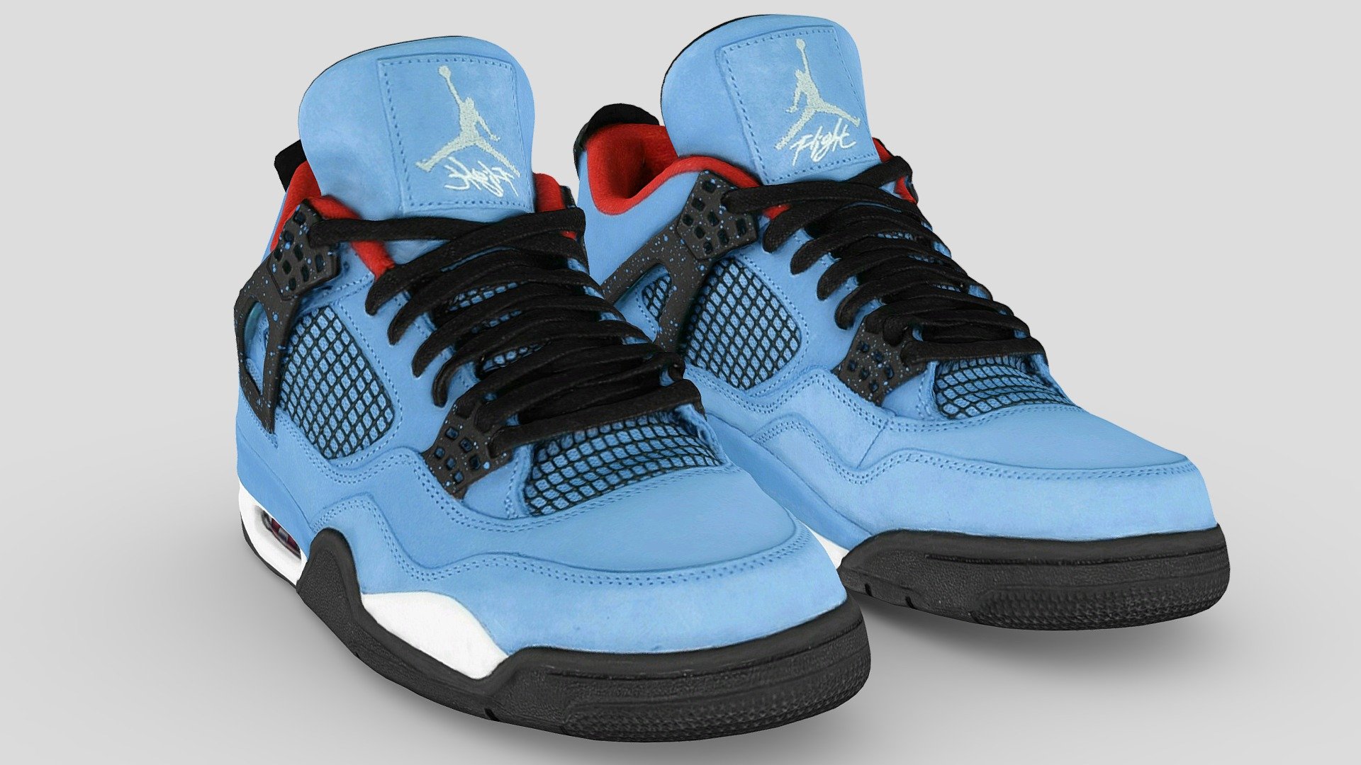 Travis X Scott Cactus Jack X Air Jordan 4 High — Sketchfab embed 3D viewer