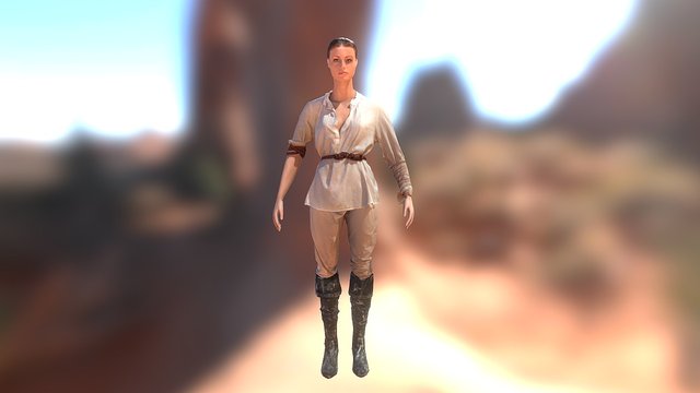 Woman - game character 3D Model