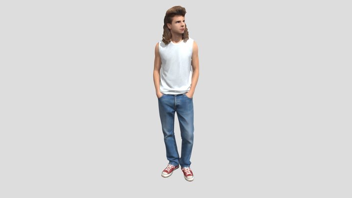 Andre_in_ SleevlelessTshirt_obj – Gratis 3D-model STL