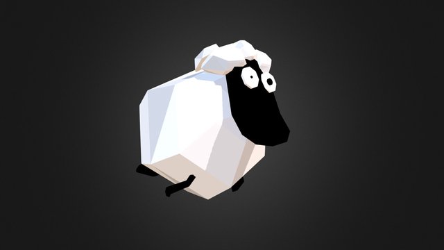 Low Poly Sheep 3D Model